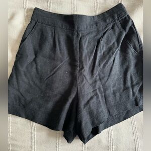 Women's Black linen Abercrombie Shorts